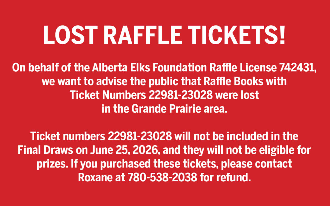 Lost Raffle Tickets
